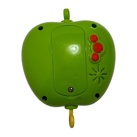 Vintage Green Apple Shaped Musical Wind-Up Toy Mobile Piece Nursery WORKS - Picture 2 of 9